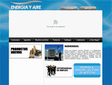 Tablet Screenshot of energiayaire.com